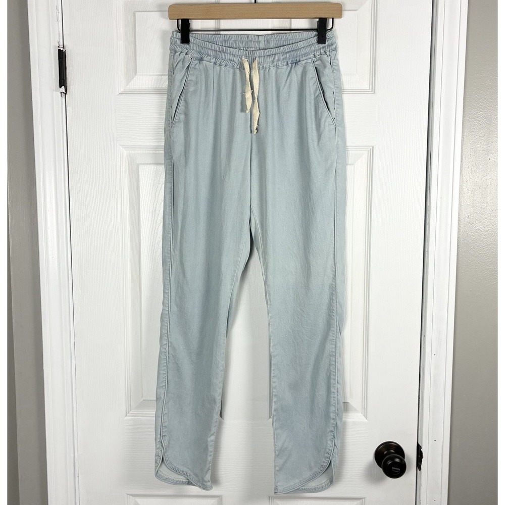 Marine Layer Light Wash Denim Chambray Beach Blue Pants Womens XS